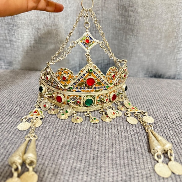 TAOUNZA Touareg Coiffe berbère, Bijoux Femmes Berbères, from Marocains Tiznit - Picture 5 of 16